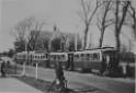 Tram voor het groene kerkje